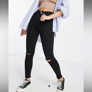 Topshop Jamie Black Jeans Size 30 EUC